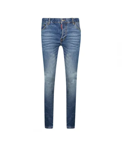 Dsquared2 Mens Faded Cool Guy Jeans - Blue Cotton