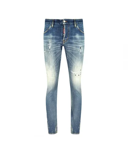 Dsquared2 Mens Jeans In Blue Cotton