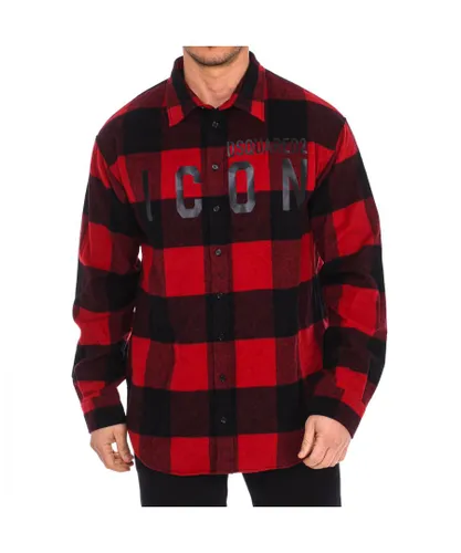 Dsquared2 Mens long sleeve shirt S79DL0007-S53139 - Red