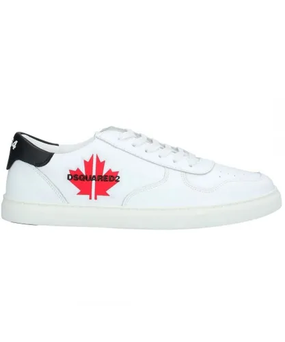 Dsquared2 Mens Maple Gym Low Top White Sneakers Leather