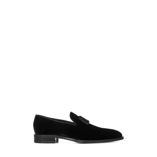 Dsquared2 , Men's Shoes Loafer Black Ss24 ,Black male, Sizes: