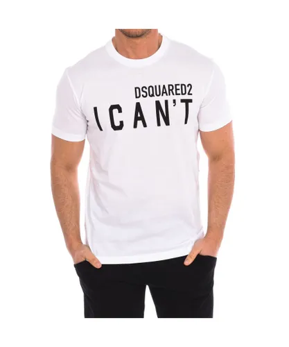 Dsquared2 Mens short sleeve T-shirt S74GD0859-S23009 - White