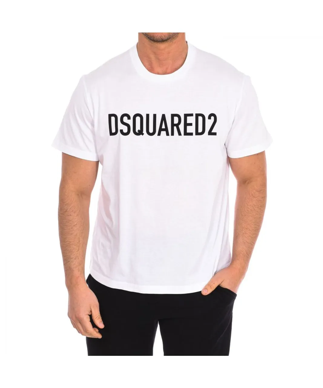 Dsquared2 Mens short sleeve T-shirt S74GD1184-S23009 - White