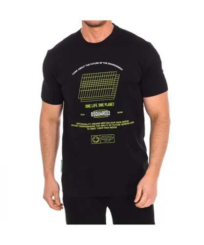 Dsquared2 Mens short sleeve T-shirt S778GD0068-S24427 - Black