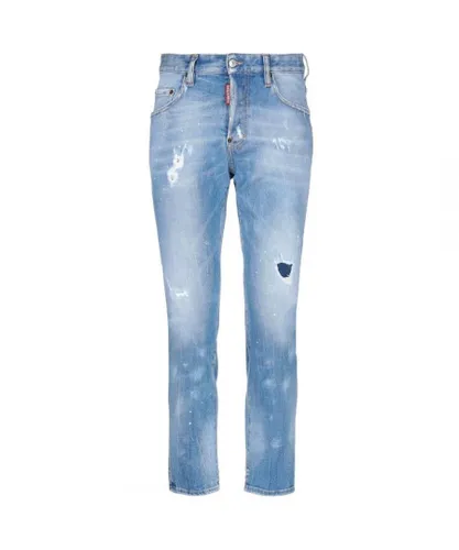 Dsquared2 Mens Skater Jean 64 DSQ2 Jeans - Blue Cotton