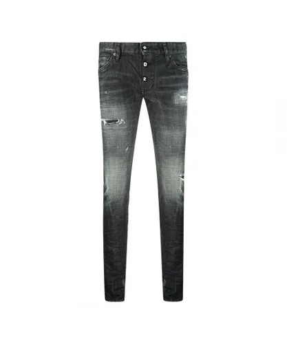 Dsquared2 Mens Slim Jean S74LB0784 S30357 900 Black Jeans Cotton