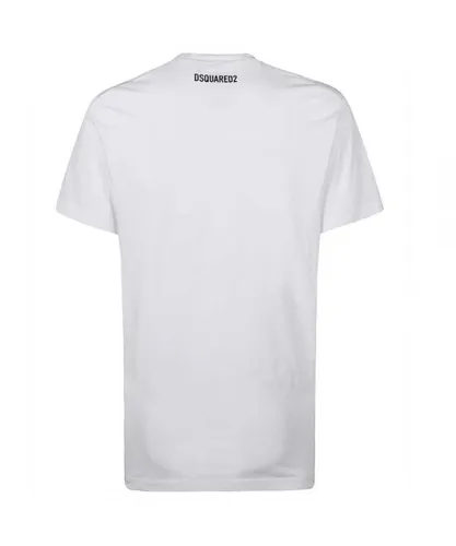 Dsquared2 Mens Sport Series Logo White T-Shirt Cotton