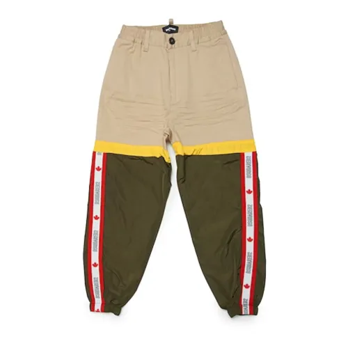 Dsquared2 , Military Inspired Sand Trousers ,Multicolor male, Sizes: