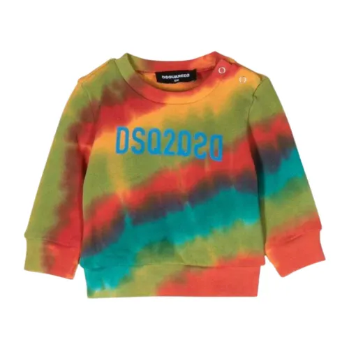 Dsquared2 , Multicolor Long Sleeve Kids Sweatshirt ,Multicolor male, Sizes: