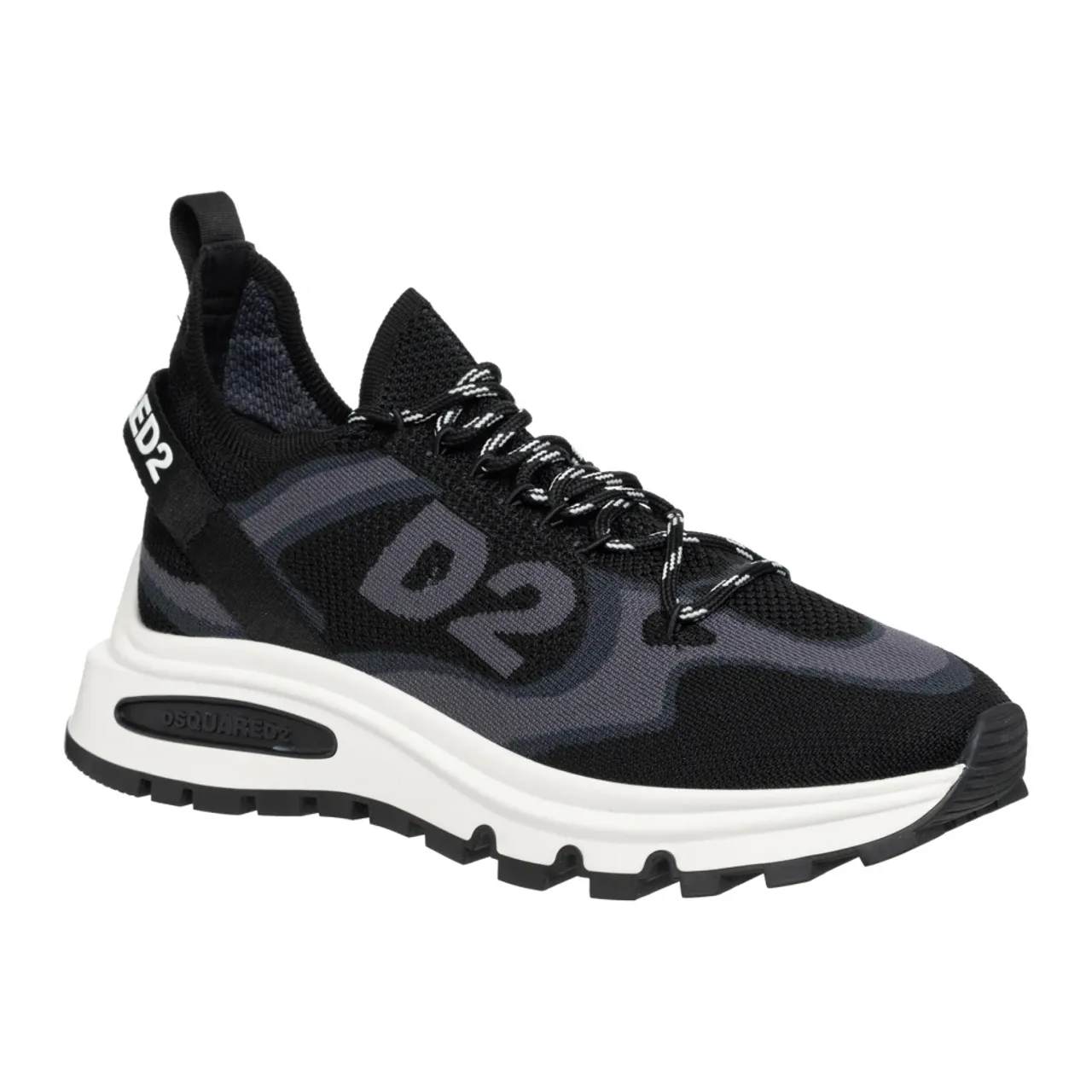 Dsquared2 , Multicolour Lace Closure Sneakers ,Black male, Sizes: