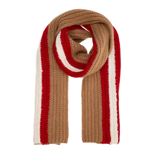 Dsquared2 , Multicolour Wool Blend Scarf for Men ,Beige male, Sizes: ONE