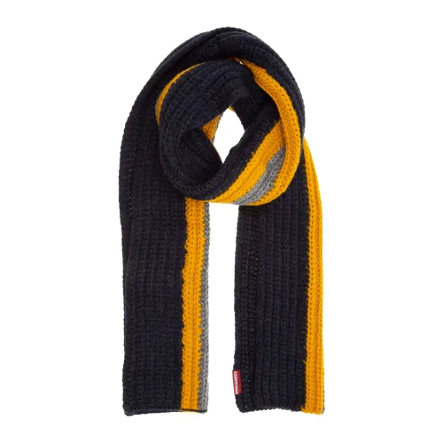 Dsquared2 , Multicolour Wool Blend Scarf for Men ,Blue male, Sizes: ONE