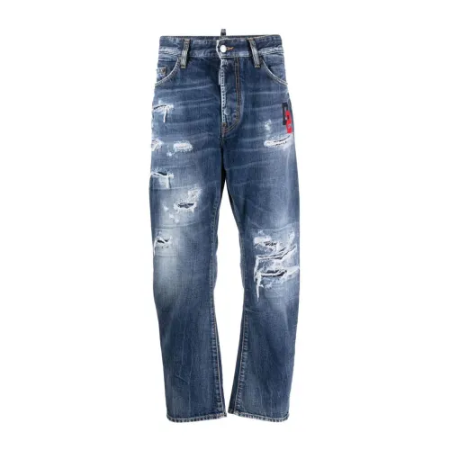 Dsquared2 , Navy Blue Bro Jeans ,Blue male, Sizes: