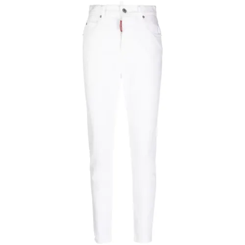 Dsquared2 , Pants 5 pockets ,White female, Sizes: