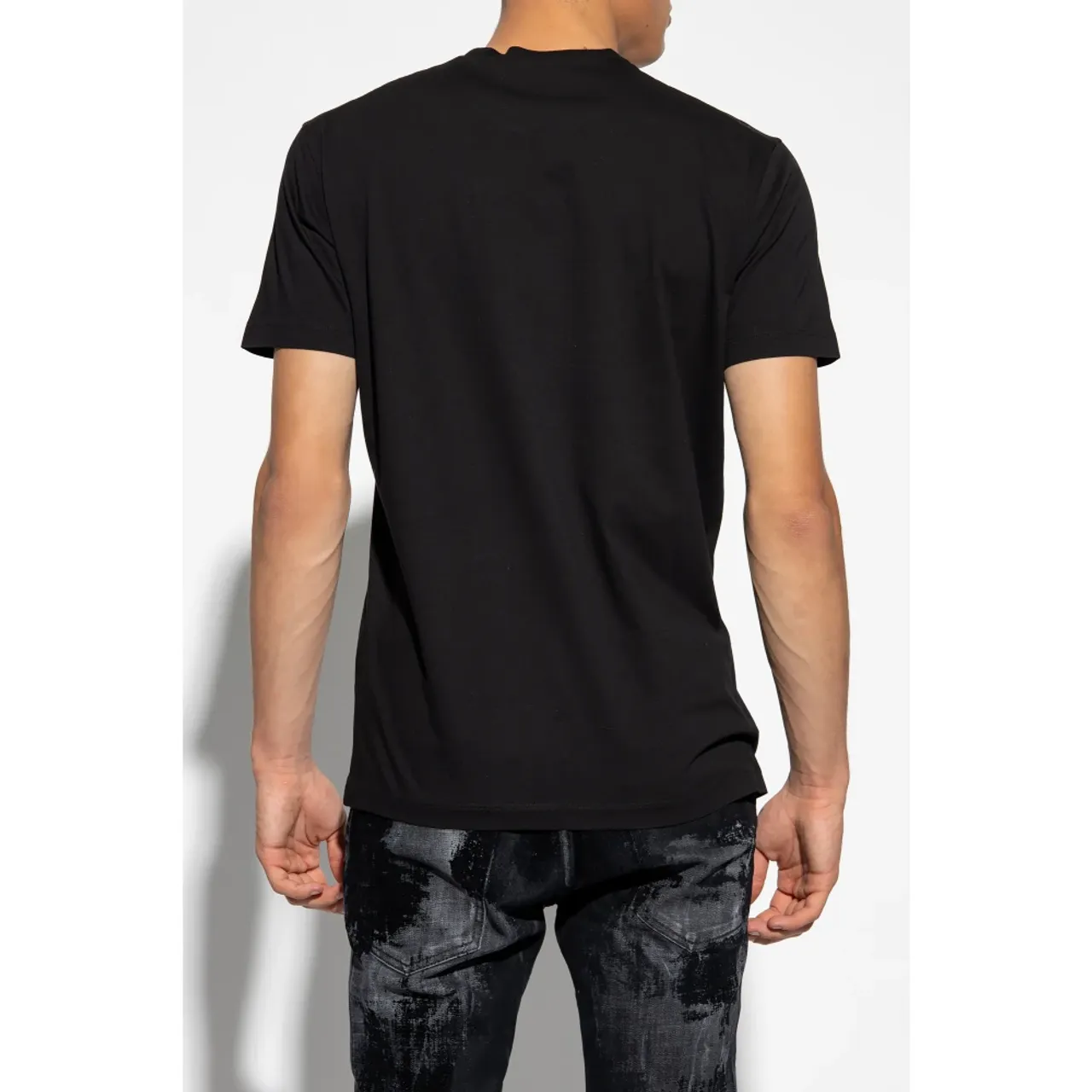 Dsquared2 , Printed T-shirt ,Black male, Sizes: