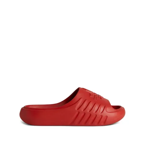 Dsquared2 , Red Flat Slides & Thong Shoes ,Red male, Sizes: