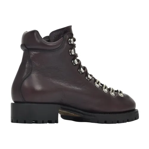 Dsquared2 , Red Lace-up Boots for Men ,Brown female, Sizes: