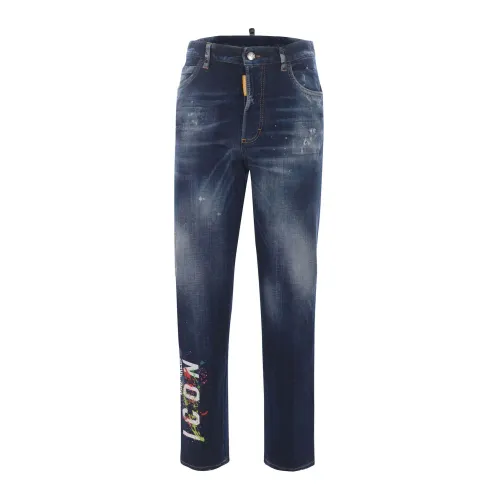 Dsquared2 , Regular Fit Blue Jeans ,Blue female, Sizes: