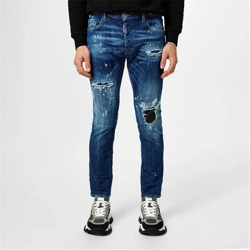 DSQUARED2 Ripped Super Twinky Jeans - Blue