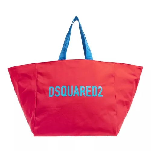 Dsquared2 Shopping Bags - Maxi Shopper Canvas - red - Shopping Bags for ladies