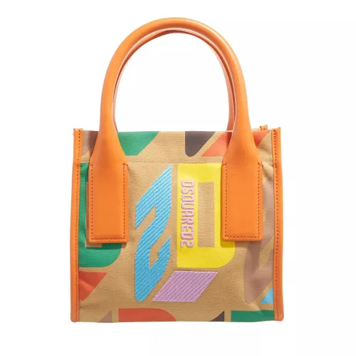 Dsquared2 Shopping Bags - Shopping Small Canvas Stamp Monogram - colorful - Shopping Bags for ladies