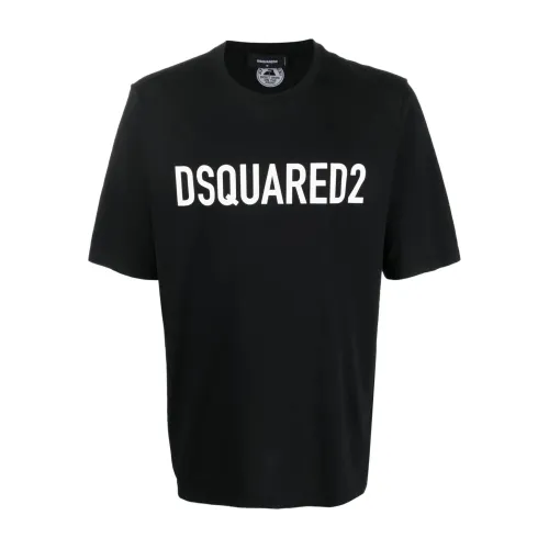 Dsquared2 , Short sleeve t-shirt ,Black male, Sizes: