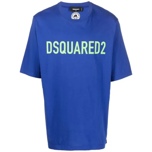 Dsquared2 , Short sleeve t-shirt ,Blue male, Sizes: