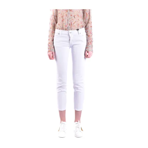 Dsquared2 , Skinny Jeans, High-Quality Fabric, Stylish Fit ,White female, Sizes: