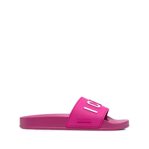 Dsquared2 , Slide Sandals ,Pink female, Sizes:
