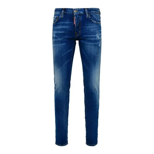 Dsquared2 , Slim Fit Blue Jeans ,Blue male, Sizes: