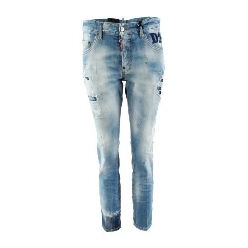 Dsquared2 , Slim-fit Blue Jeans for Men ,Blue male, Sizes: