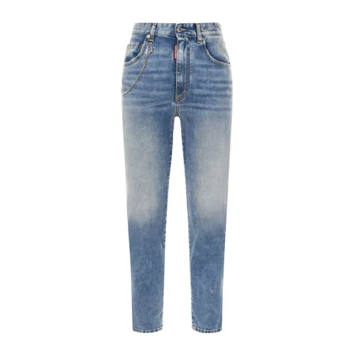 Dsquared2 , Slim-Fit Cropped Jeans for Women ,Blue female, Sizes: