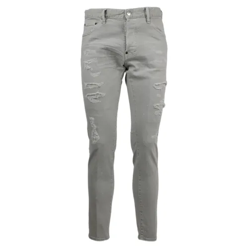 Dsquared2 , Slim-fit Denim Jeans ,Gray male, Sizes: