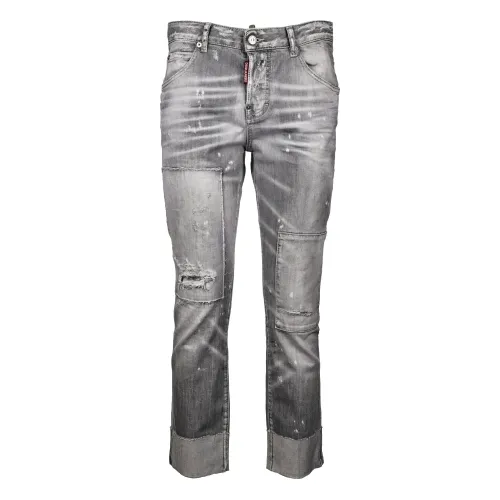 Dsquared2 , Slim Fit Grey Jeans ,Gray female, Sizes: