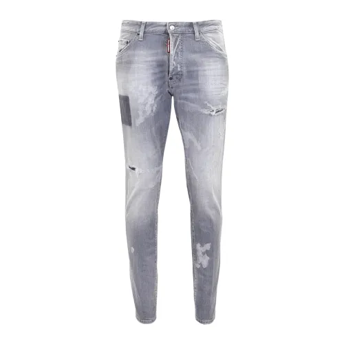 Dsquared2 , Slim-fit Jeans ,Gray male, Sizes: