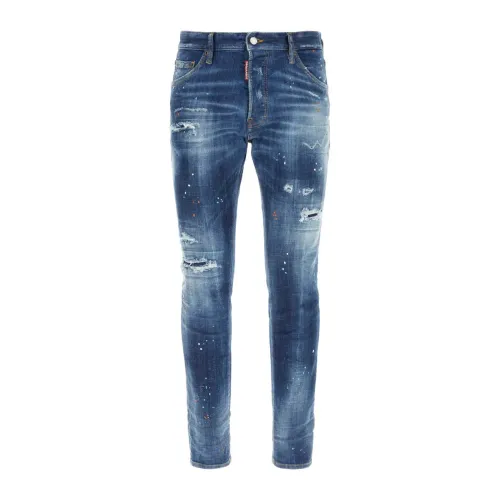 Dsquared2 , Stretch denim jeans ,Blue male, Sizes: