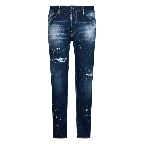 Dsquared2 , Stylish Comfort Straight Jeans ,Blue male, Sizes: