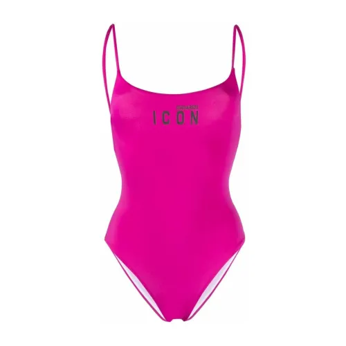 Dsquared2 , Stylish One-Piece Swimsuit ,Pink female, Sizes: