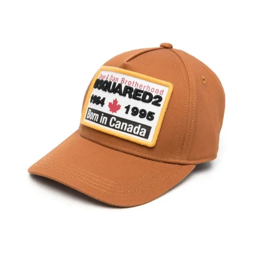 Dsquared2 , Stylish Orange Cap for Boys ,Brown male, Sizes: