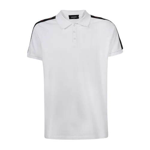 Dsquared2 , Stylish Polo Shirt for Men ,White female, Sizes: