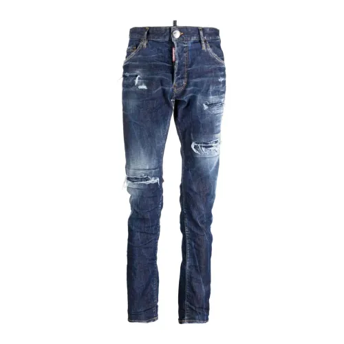 Dsquared2 , Stylish Slim-fit Jeans for Men ,Blue male, Sizes: