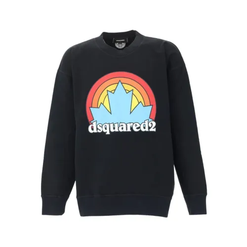 Dsquared2 , Stylish Sweatshirt ,Black male, Sizes: