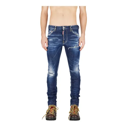 Dsquared2 , Stylish Trousers ,Blue male, Sizes: