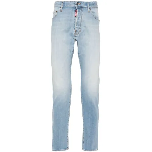 Dsquared2 , Stylish Trousers ,Blue male, Sizes: