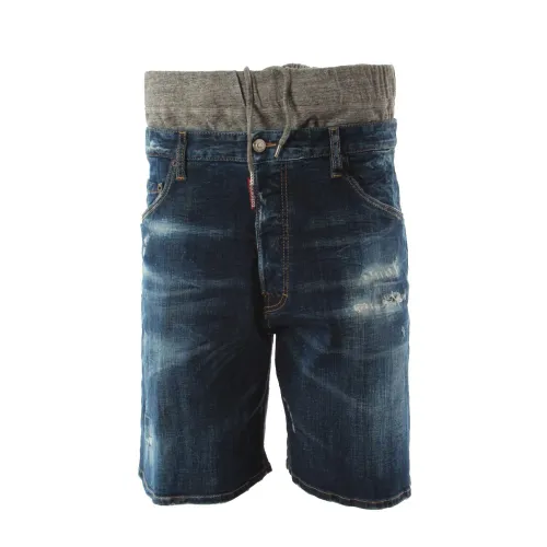 Dsquared2 , Summer Twink Pack Short for Men ,Blue male, Sizes:
