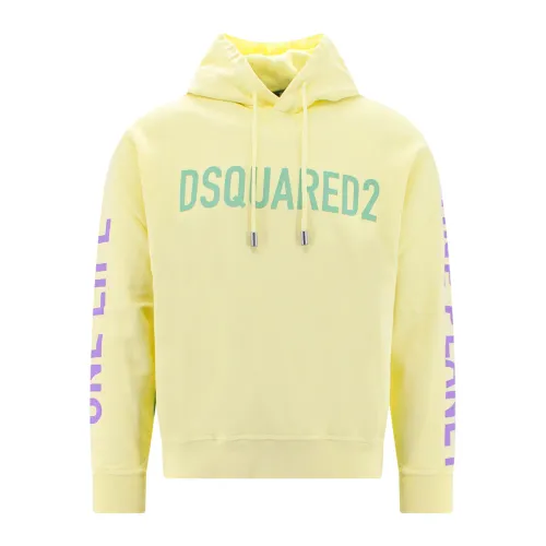 Dsquared2 , Sweatshirt ,Yellow male, Sizes: