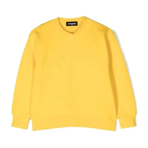 Dsquared2 , Sweatshirts ,Yellow male, Sizes: