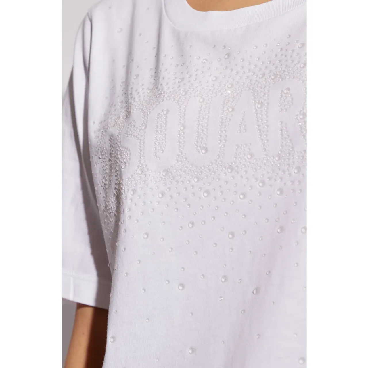 Dsquared2 , T-shirt with logo ,White female, Sizes: