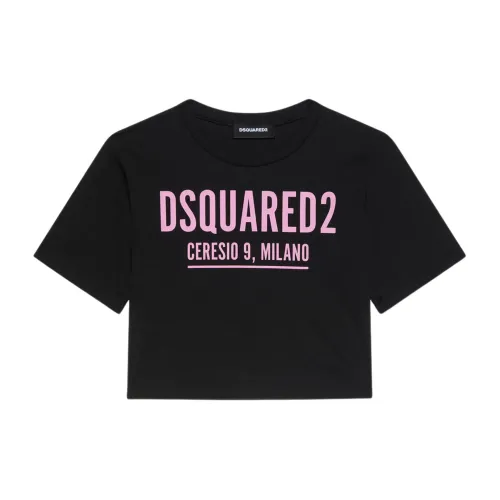 Dsquared2 , T-Shirts ,Black female, Sizes:
