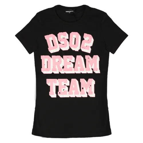 Dsquared2 , T-Shirts ,Black female, Sizes: